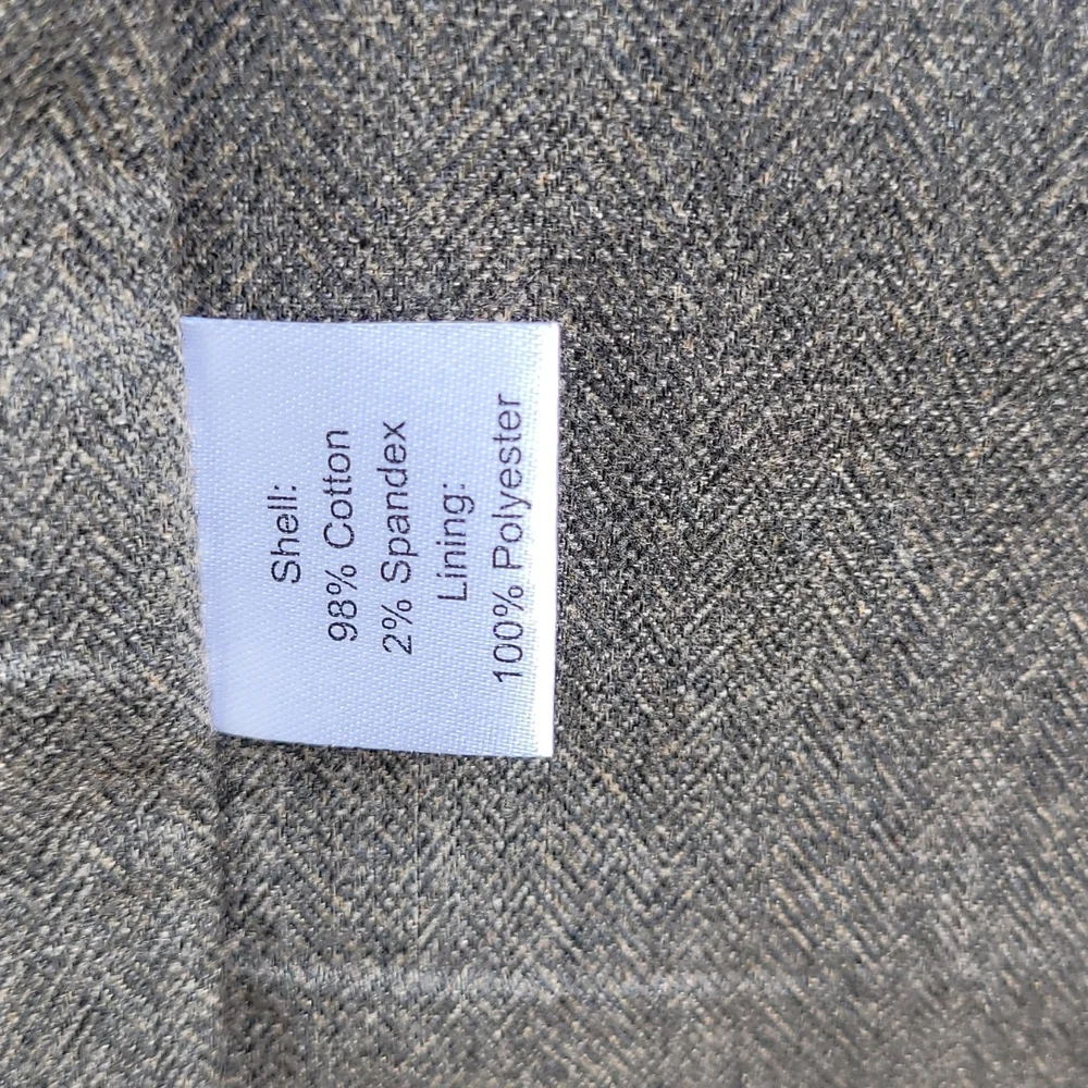 JOS A BANK Tailored Fit Wool‎ Grey Plaid Cotton Blend XL Mens Coat Jacket NEW